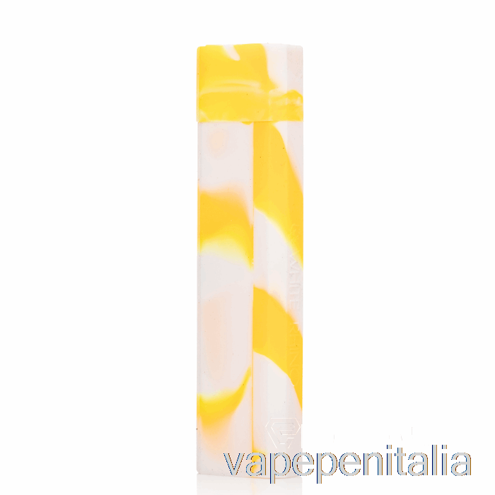 Vape Italia White Rhino Silicone Dab Out [quarzo] Giallo Bianco (bagliore Uv)
